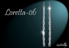 Loretta 06 - náušnice rhodium